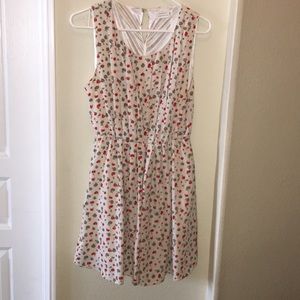 Floral white dress